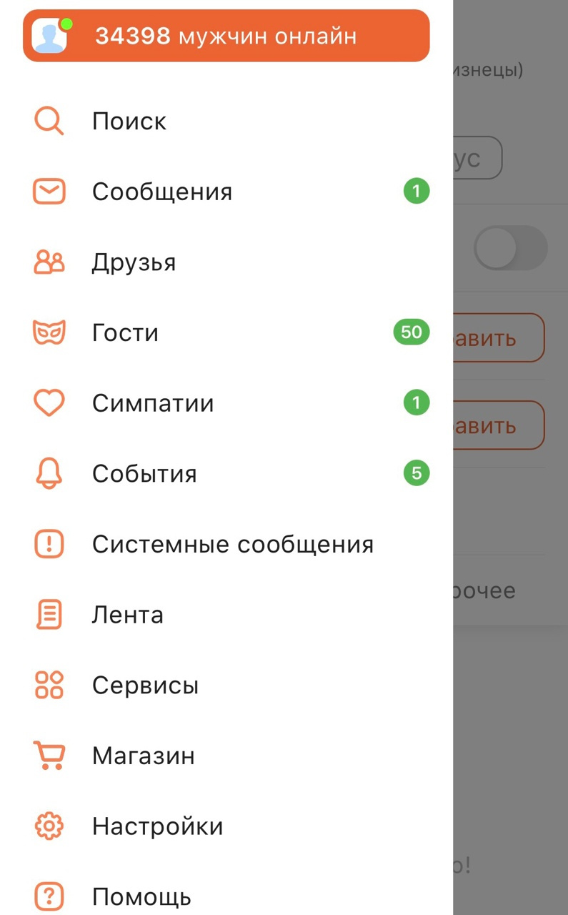 Приложение чем-то напоминает «ВКонтакте»