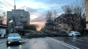 Рухнувшее дерево заблокировало проезд по проспекту Ленина