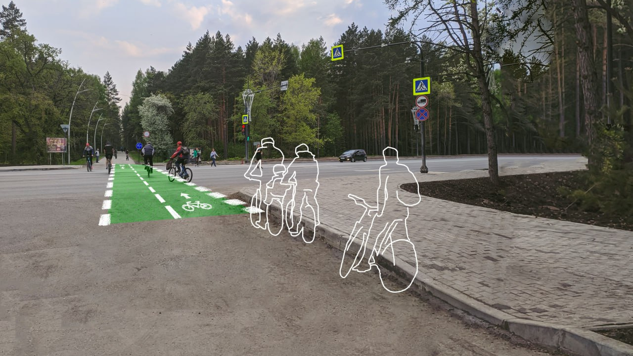 «Исключит конфликтные точки»: челябинский урбанист предложил сделать велопереезд на улице Худякова