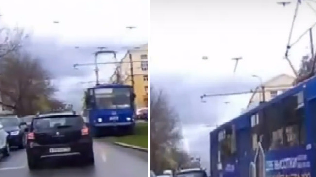 Не поделили поворот: трамвай своим хвостом подбил «Рено» — кто виноват в неоднозначной аварии?