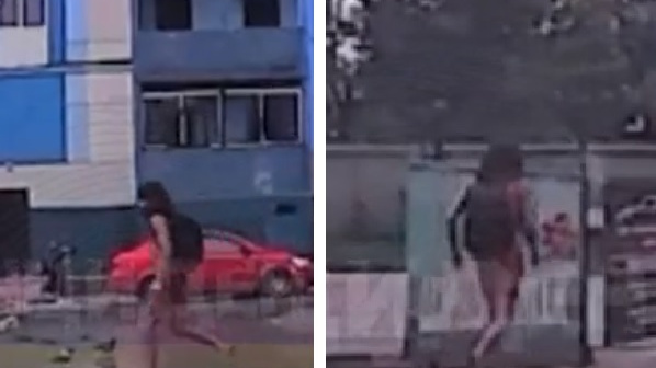 «Не голый же!» В новосибирском дворе мужчина бегал вдоль помойки босиком и в шортах — видео