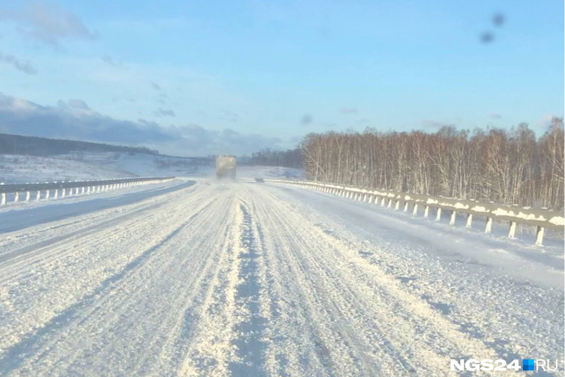 Из-за плохой погоды в Красноярском крае закрыли трассу до Енисейска