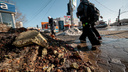 Само рассосется? После снежной зимы улицы Челябинска утонули в грязи и мусоре