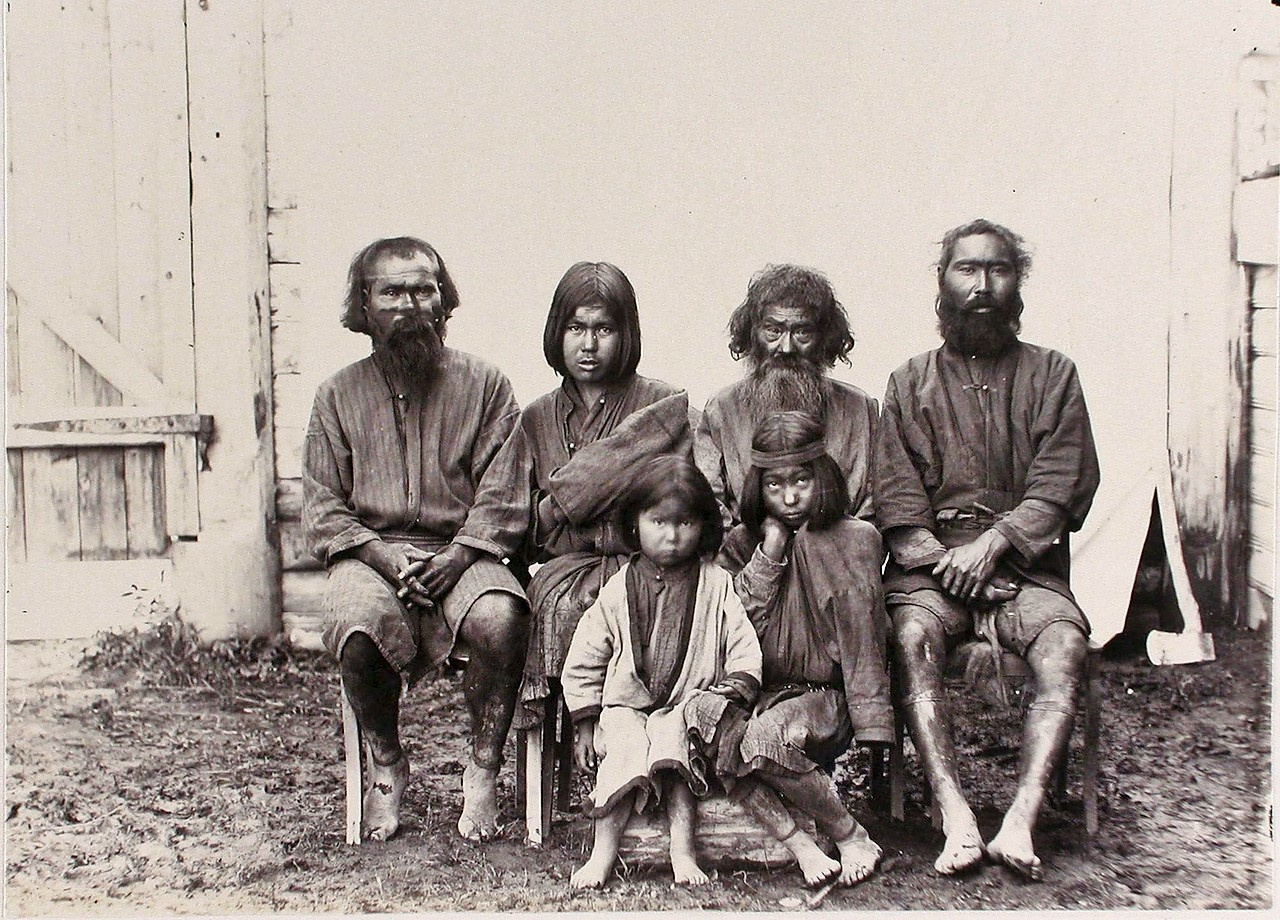 Айны, аборигены Сахалина. 1891.