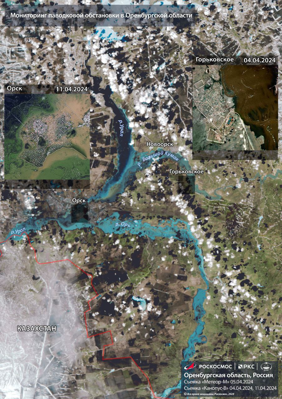 Река Урал в Оренбурге поднялась почти на 12 метров. В городе укрепляют дамбу и продолжают эвакуировать людей
