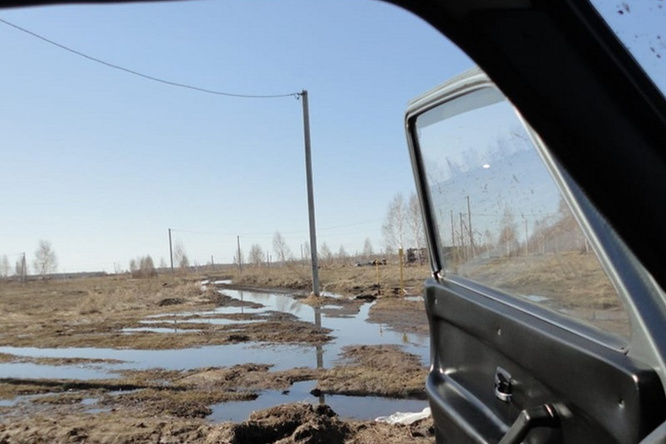 Так дорога выглядела весной Так дорога выглядела весной