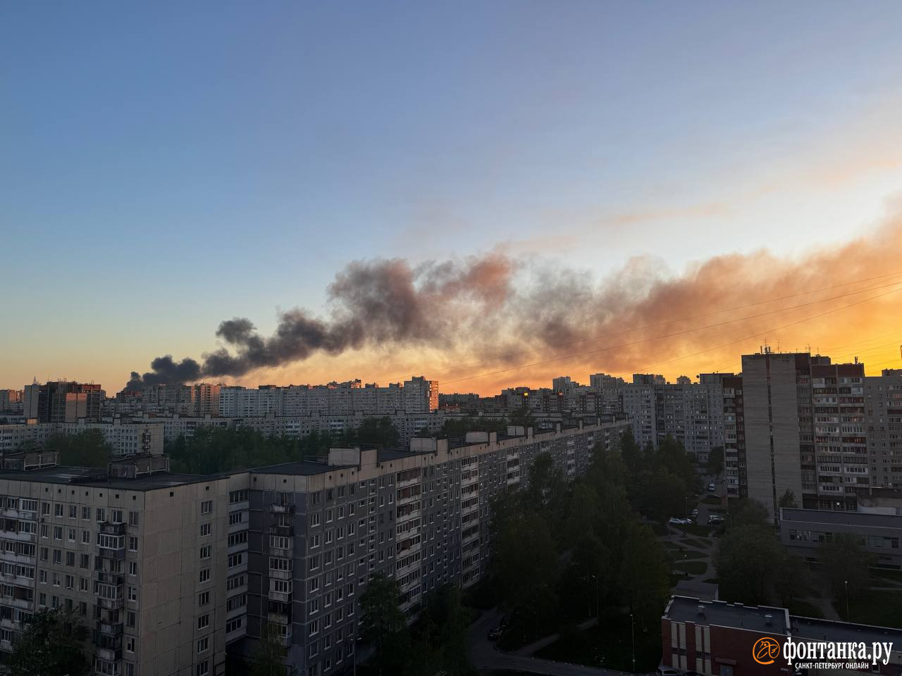 Крупный пожар на Автобусной улице в Петербурге локализовали 18 мая - 18 мая  2024 - ФОНТАНКА.ру