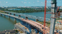 «Вантовая система смонтирована более чем на 70%»: как сейчас выглядит четвертый мост в Новосибирске