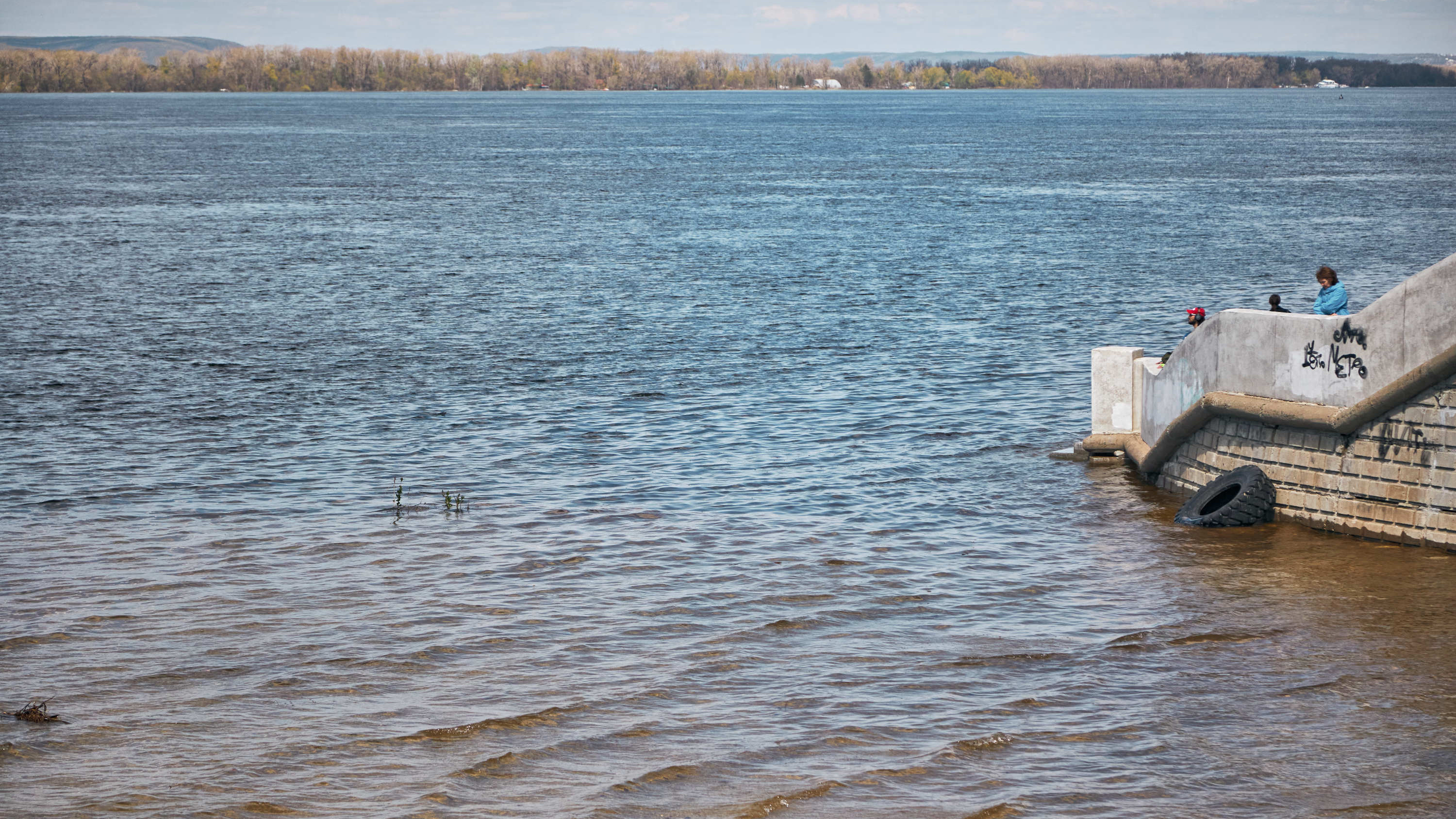 Волга, твои воды замутились... У берегов Самары река стала мутной из-за чрезмерного половодья
