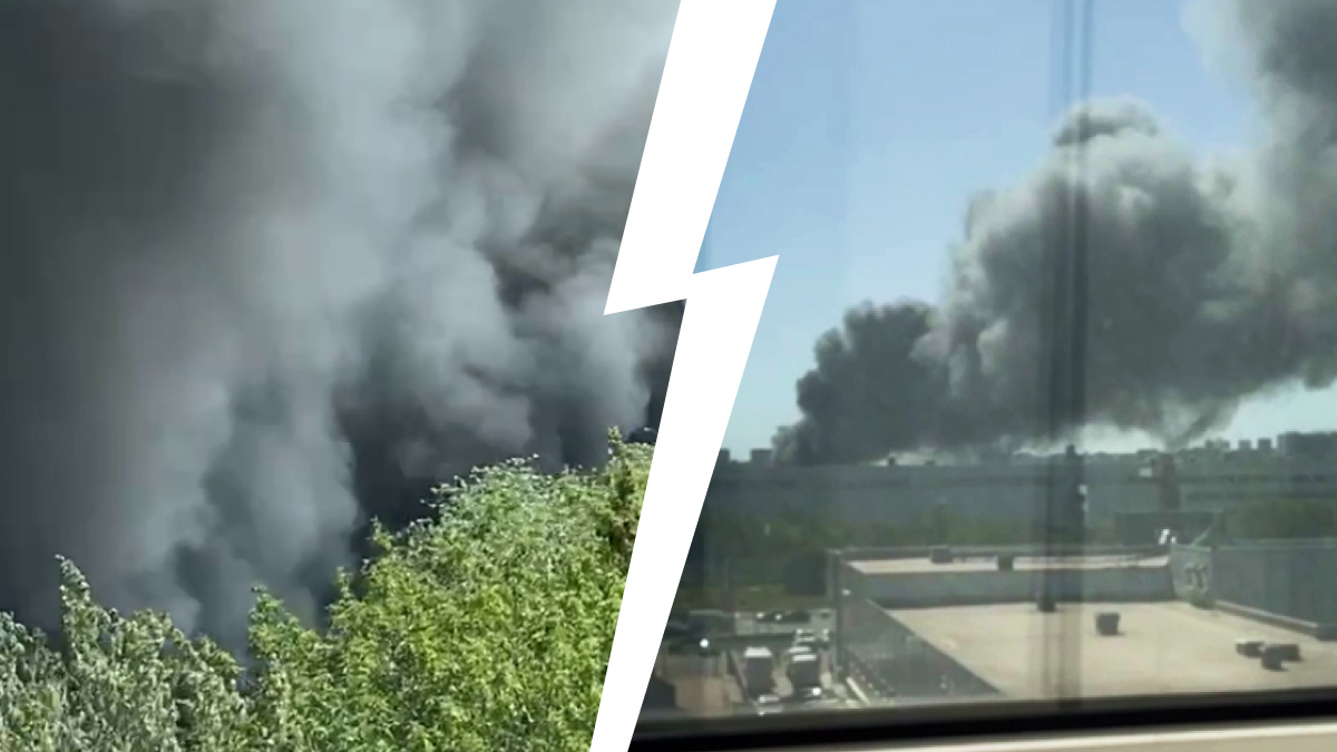 Дым застилает окна жилых домов: в районе завода «Москвич» — пожар