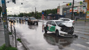 В Челябинске в ДТП на Копейском шоссе травмы получили женщина и трое детей