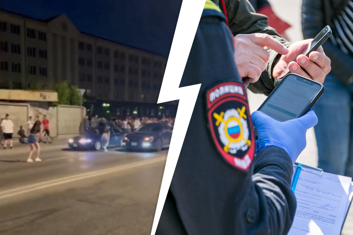 В Красноярске арестовали ночных гонщиков, которые устроили заезд в центре города