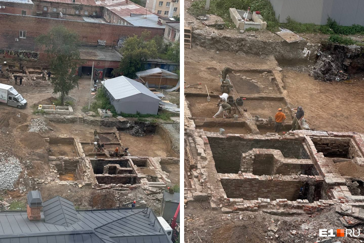 В центре Екатеринбурга откопали старинный дом, которому минимум 150 лет. Фото
