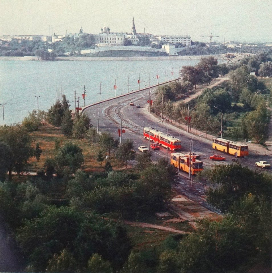 Казань Ленинская дамба 80-е годы
