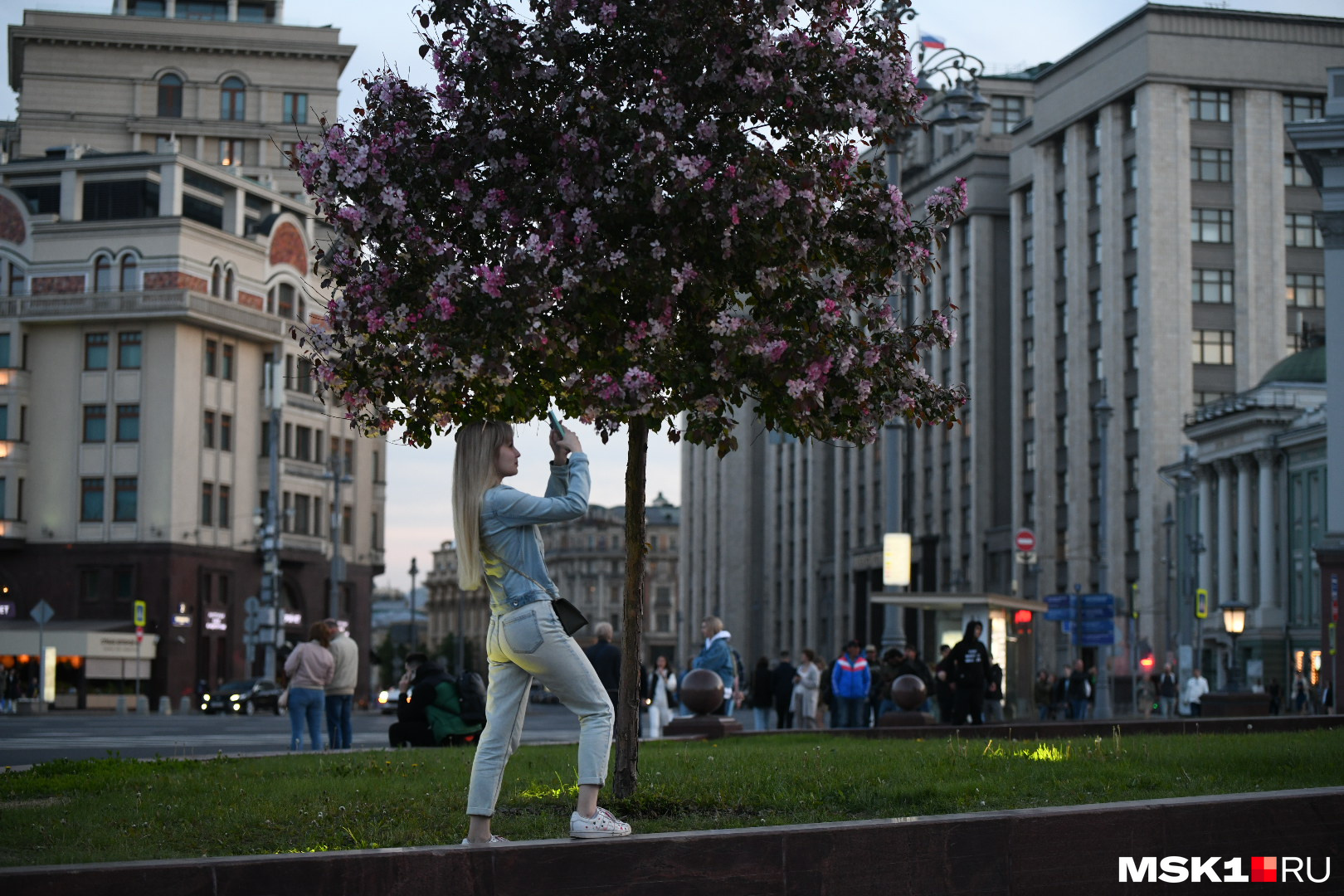 москва весна вечер