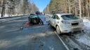 На трассе в Новосибирской области в лобовом ДТП погиб пассажир — Honda пошла на обгон