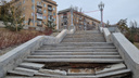 В Волгограде разрушилась капитально отремонтированная лестница у амфитеатра