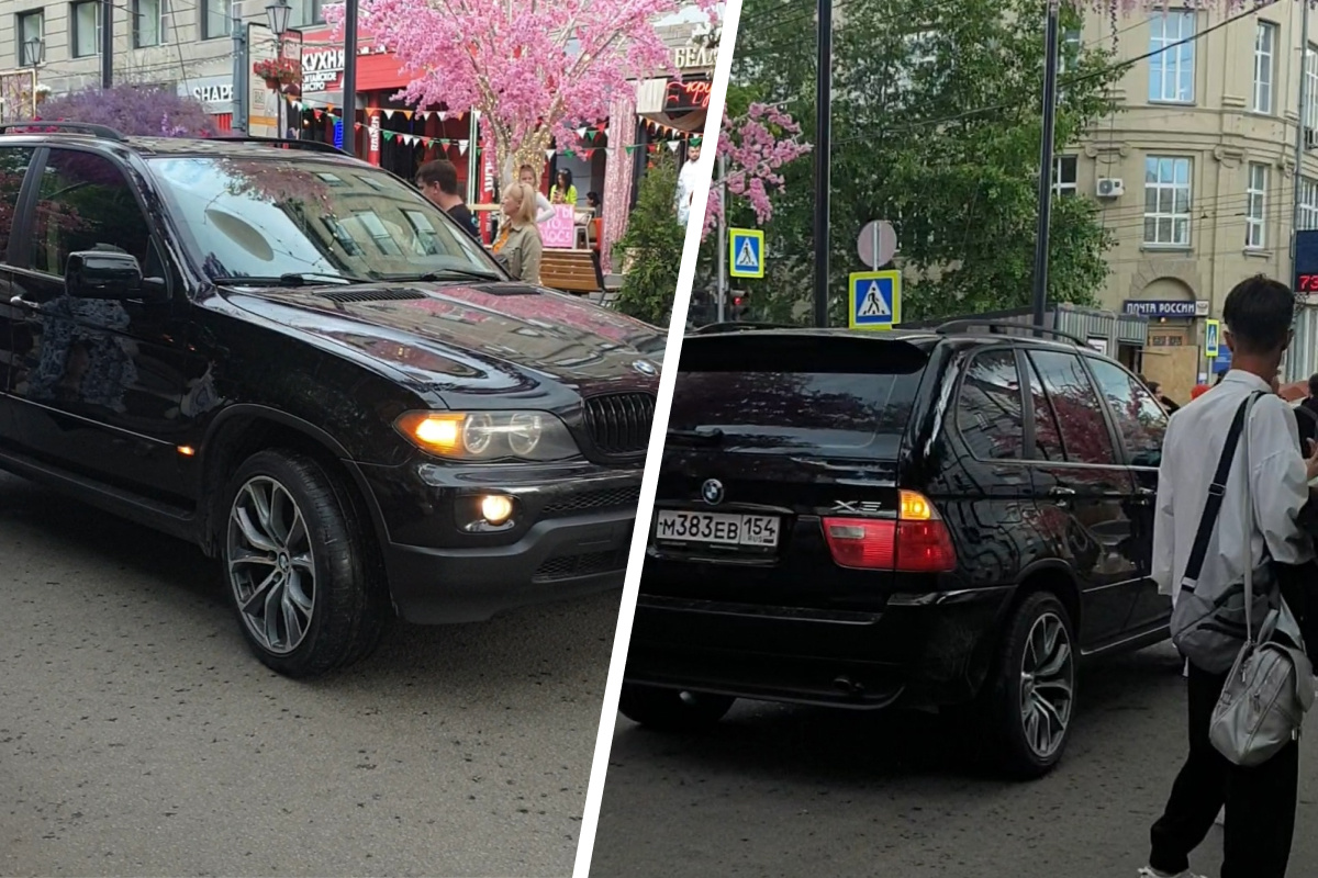 «Подгонял всех клаксоном»: автомобили проехали по перекрытой улице Ленина — видео