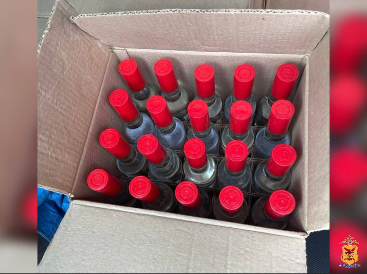 Более 400 бутылок нелегальной водки изъяли полицейские у жителя Читы