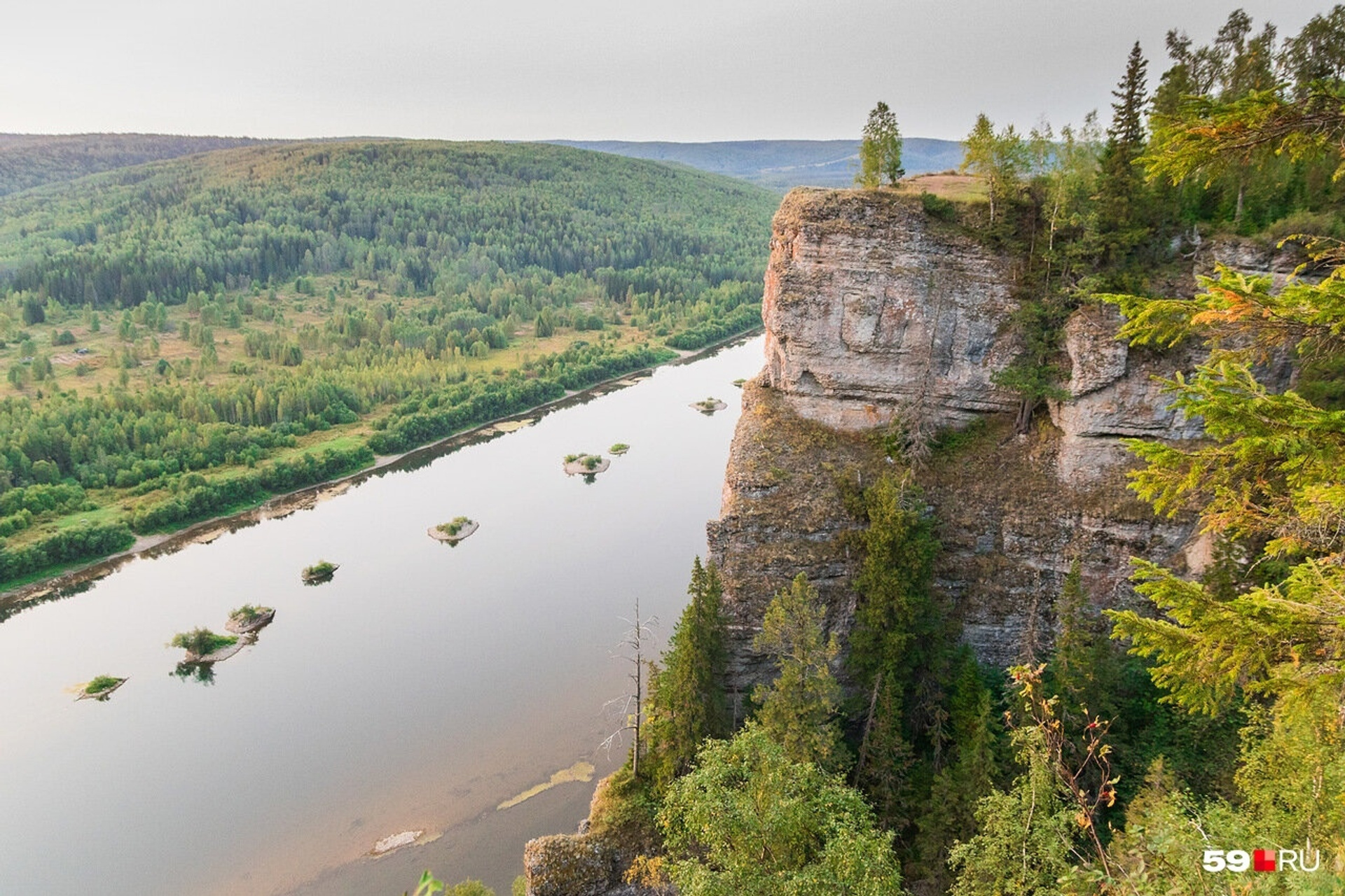 Заповедник Вишерский река Вишера