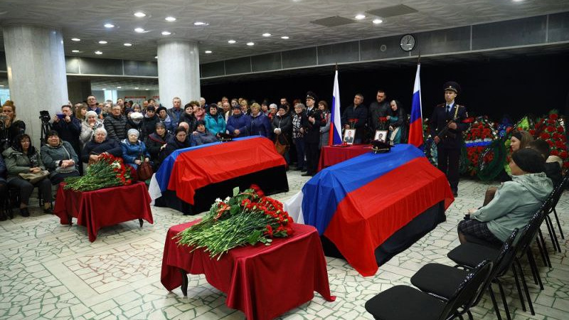 В Кургане простились с погибшими в Карачаево-Черкесии полицейскими из Зауралья
