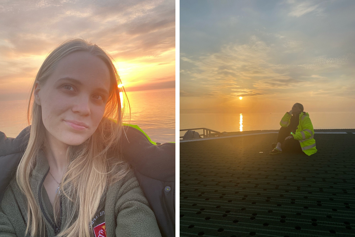 Ирина Кокорина и ее первое рабочее место — судно в Охотском море