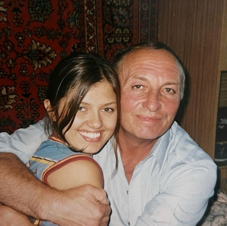 Виктория Боня с отцом