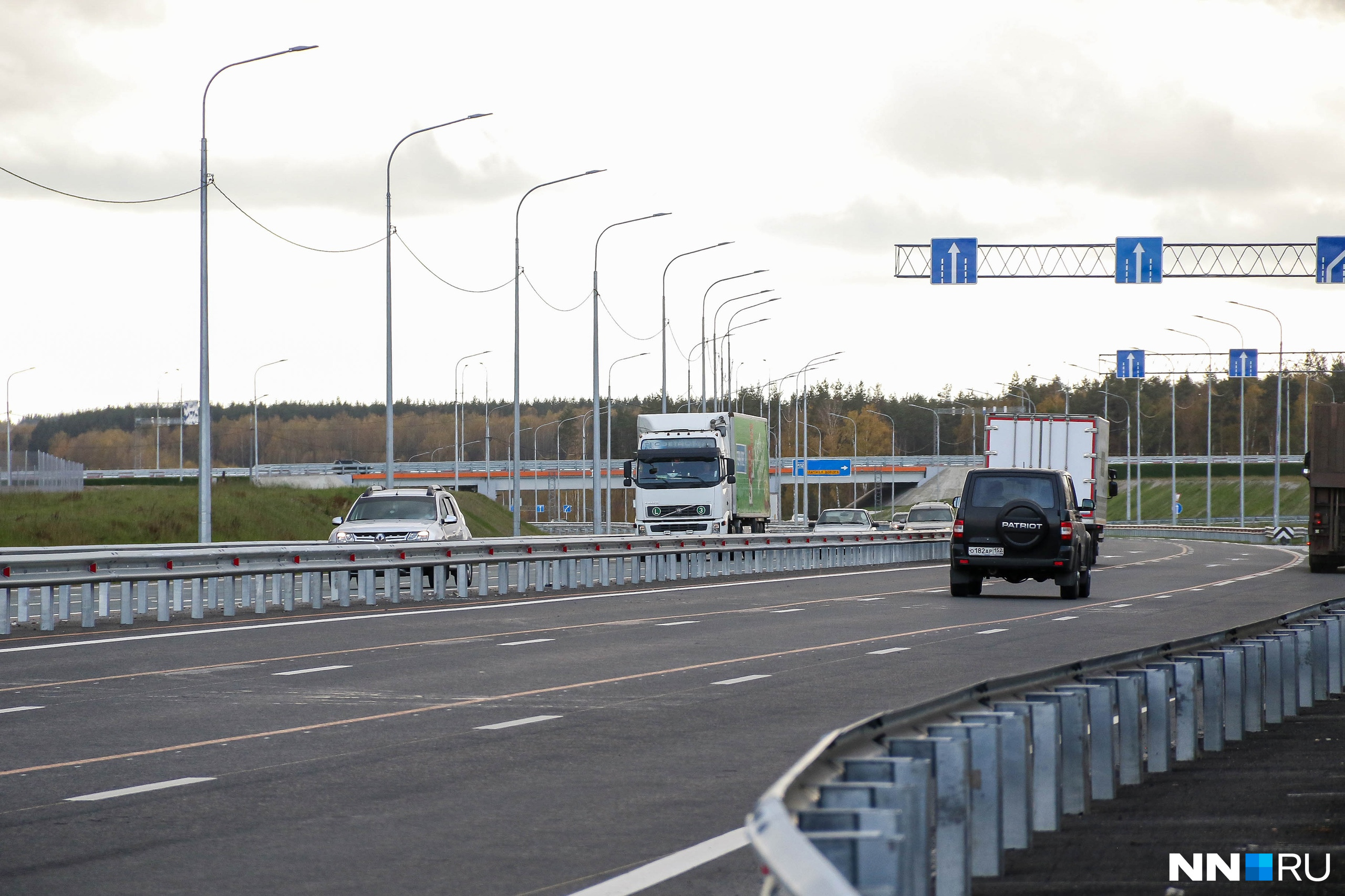 Водители жалуются на пробки на трассе М-12, проходящей через Нижегородскую область, которые обещал убрать «Автодор»