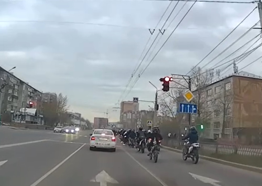 Мотоциклисты, устроившие пробег в Чите, не получали согласования в ГИБДД