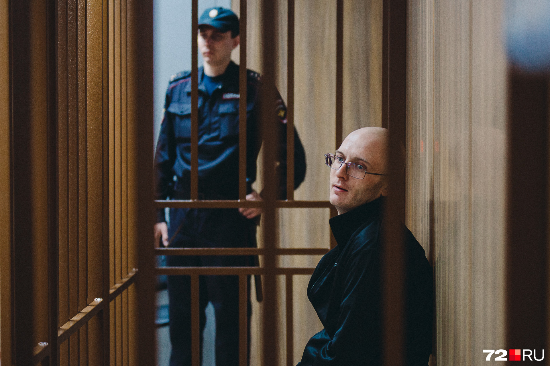 Андрей Москвин в зале суда. Его осудили в 2018 году