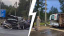 «Скорая начала кувыркаться»: в Ярославле на окружной дороге карета медиков столкнулась с легковушкой