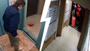 Площадка и лифт — в крови: курьер сервиса доставки еды избил ярославца в подъезде. Видео