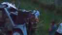 Видео с места жуткой аварии под Волгодонском: дети ехали в обеих машинах