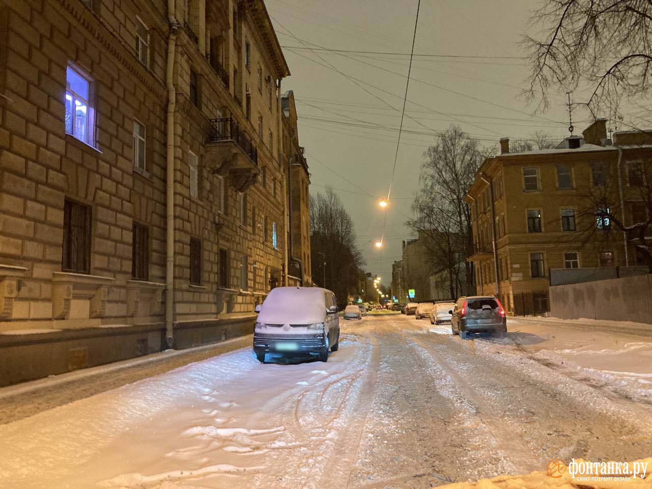 Ночной питер зимой