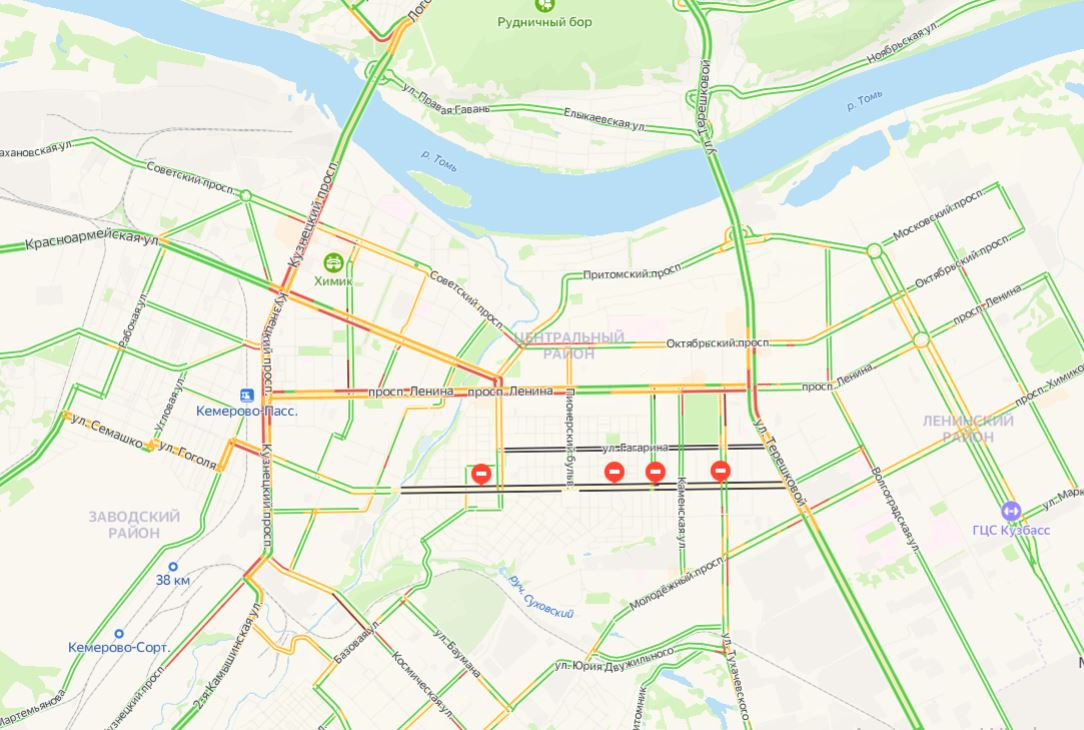 Карта транспорта кемерово онлайн