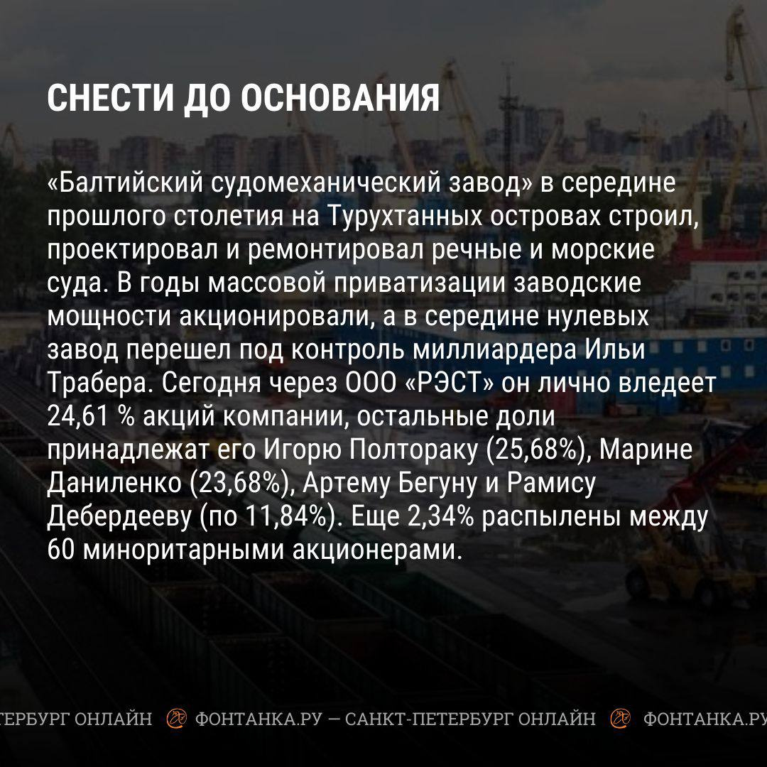 Что сейчас на «Балтийском судомеханическом заводе», кто владелец, как  развивают, сколько вкладывают денег - 30 июня 2023 - ФОНТАНКА.ру