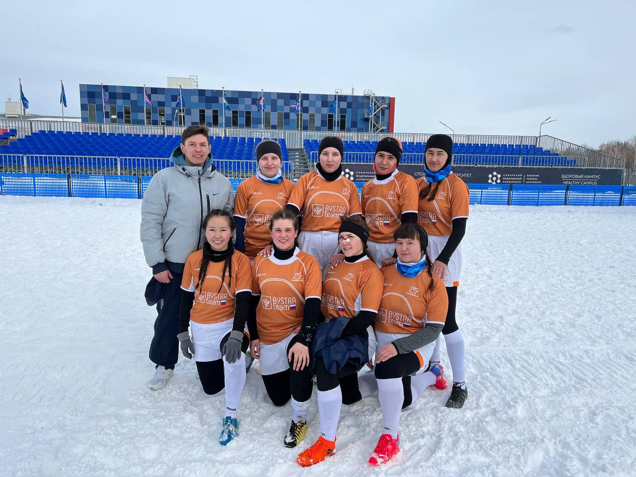 Забайкальская женская команда по регби заняла 3-е место на зимних соревнованиях