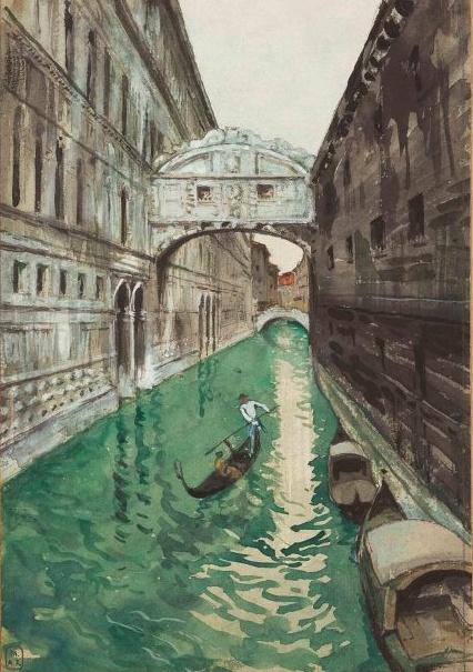 Бенуа А. Н. Венеция. Не позднее 1927 года. Бумага, акварель, белила