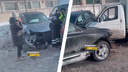 Porsche устроил массовое ДТП и скрылся с места аварии в Новосибирске — госпитализирована женщина
