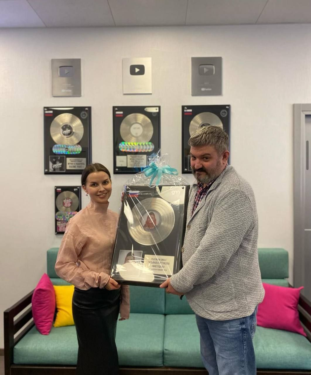 Татьяна Куртукова с автором песни «Матушка» Петром Андреевым