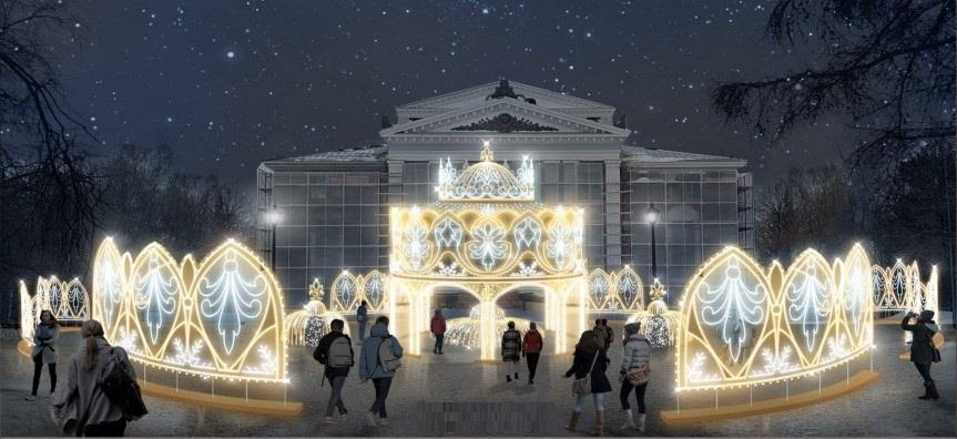 В Театральном саду разместится декорация «Царский стиль»