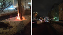 «Зрелище фееричное!»: на проспекте Димитрова загорелся щиток — огни на всей улице начали мигать