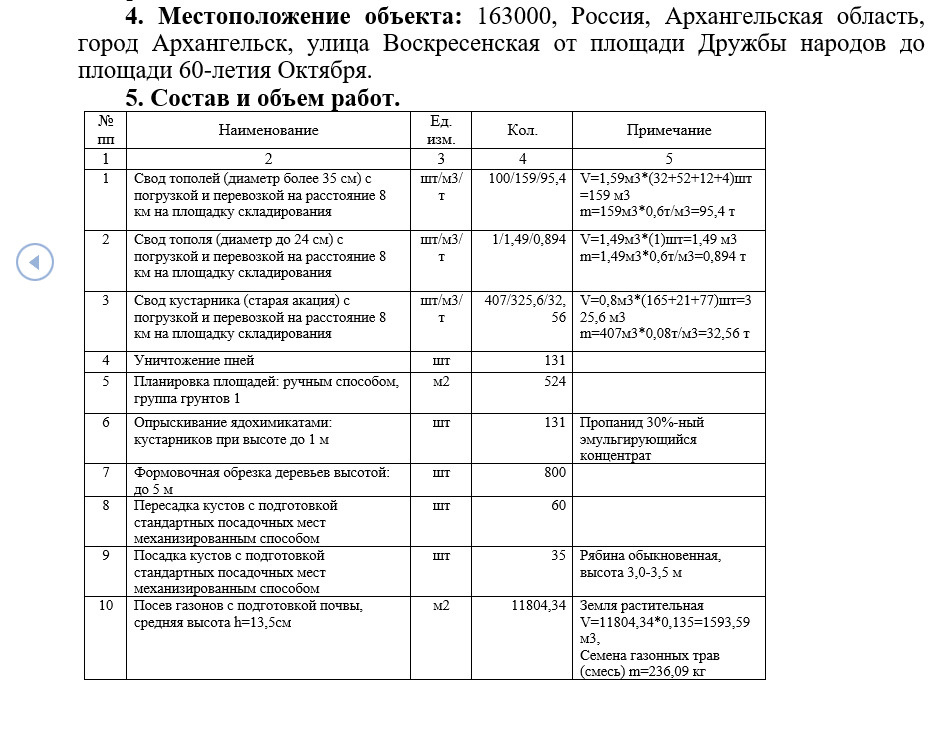 В документе не указано, что нужно вырубить меньше деревьев, — смета тоже рассчитывалась, исходя из указанного количества В документе не указано, что нужно вырубить меньше деревьев, — смета тоже рассчитывалась, исходя из указанного количества