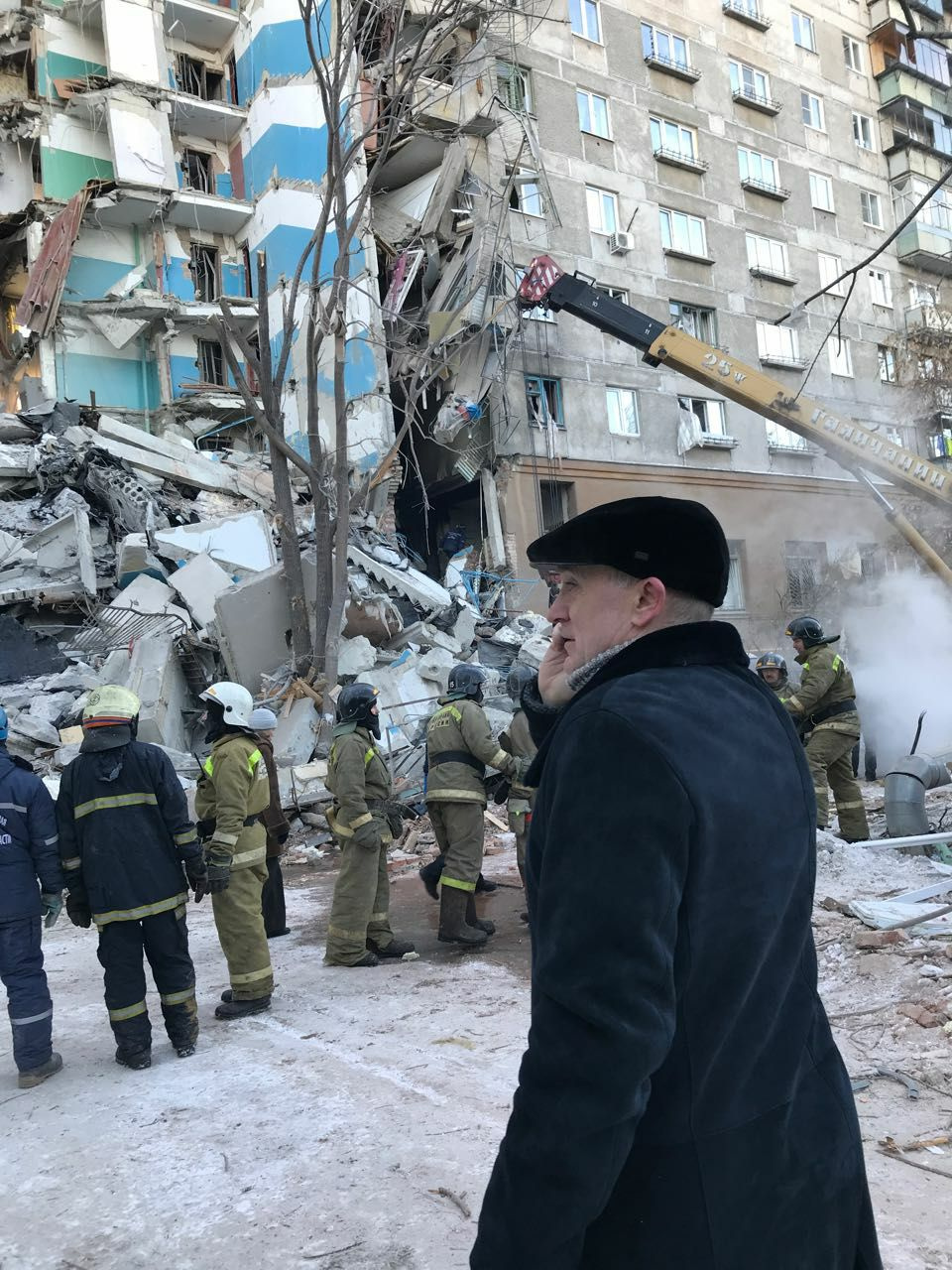 В 10:30 пресс-служба опубликует первые снимки Бориса Дубровского на месте обрушения