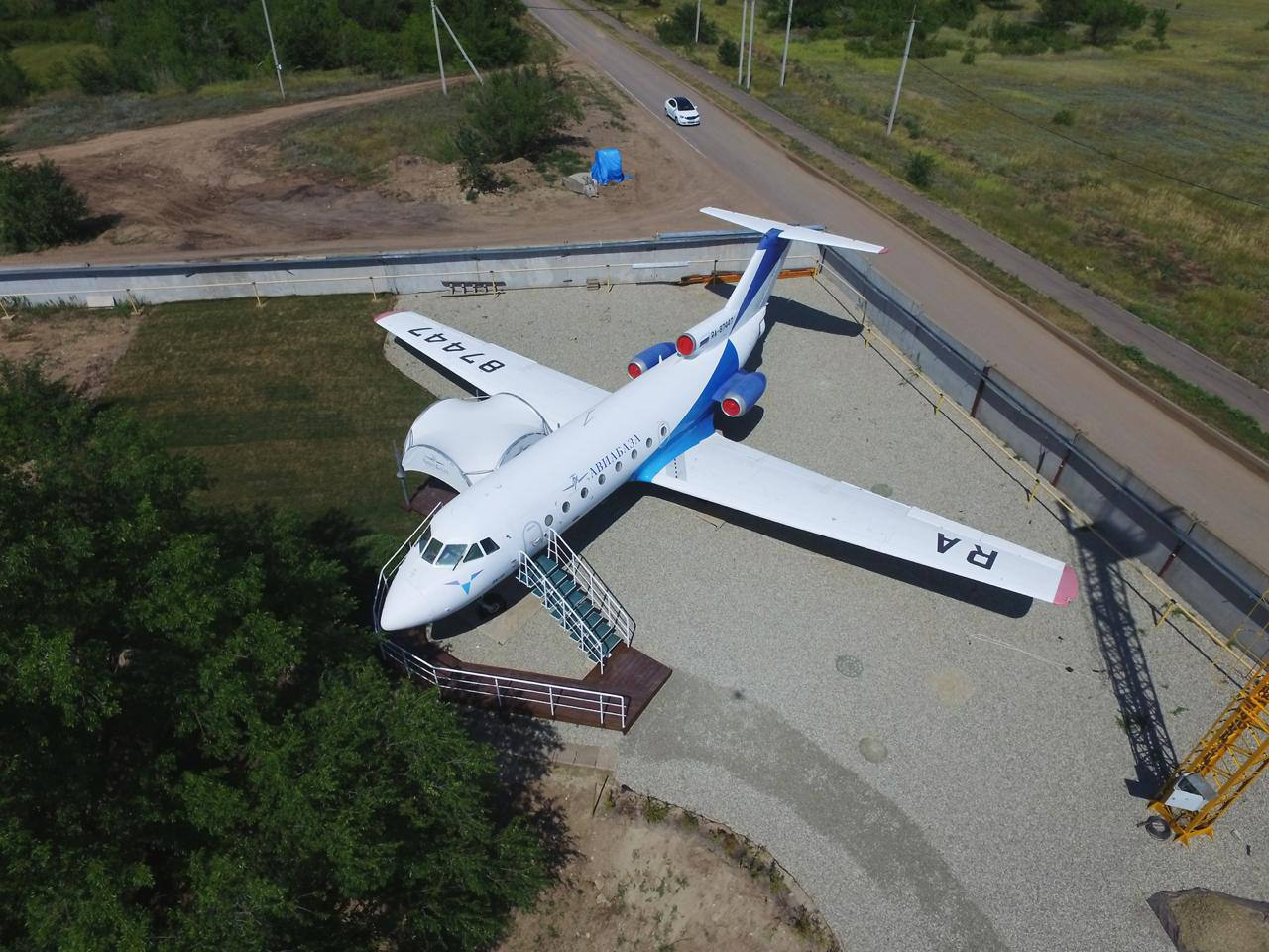 Сейчас самолет стоит в Волгоградской области
