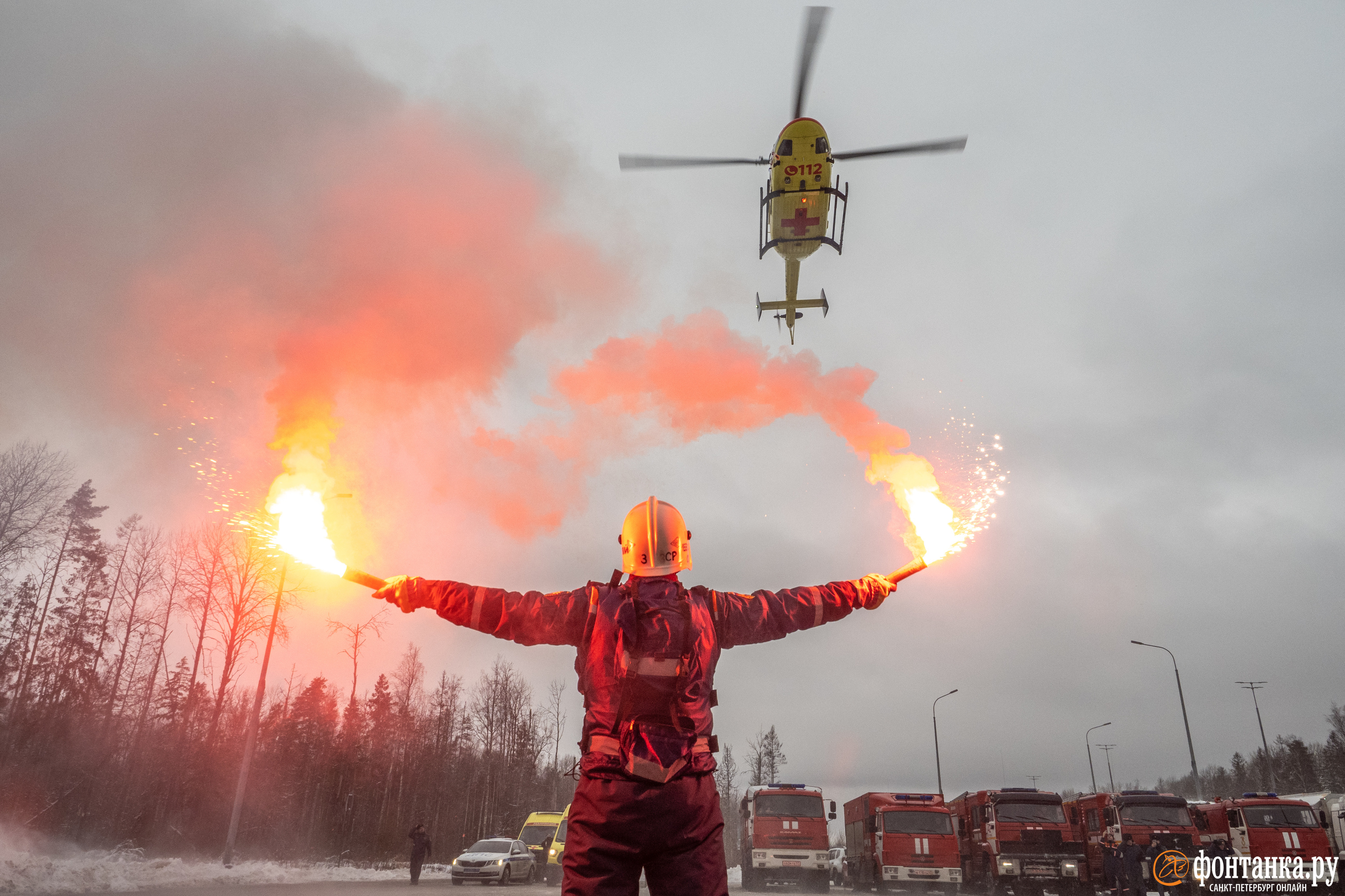 Учения на трассе М-11