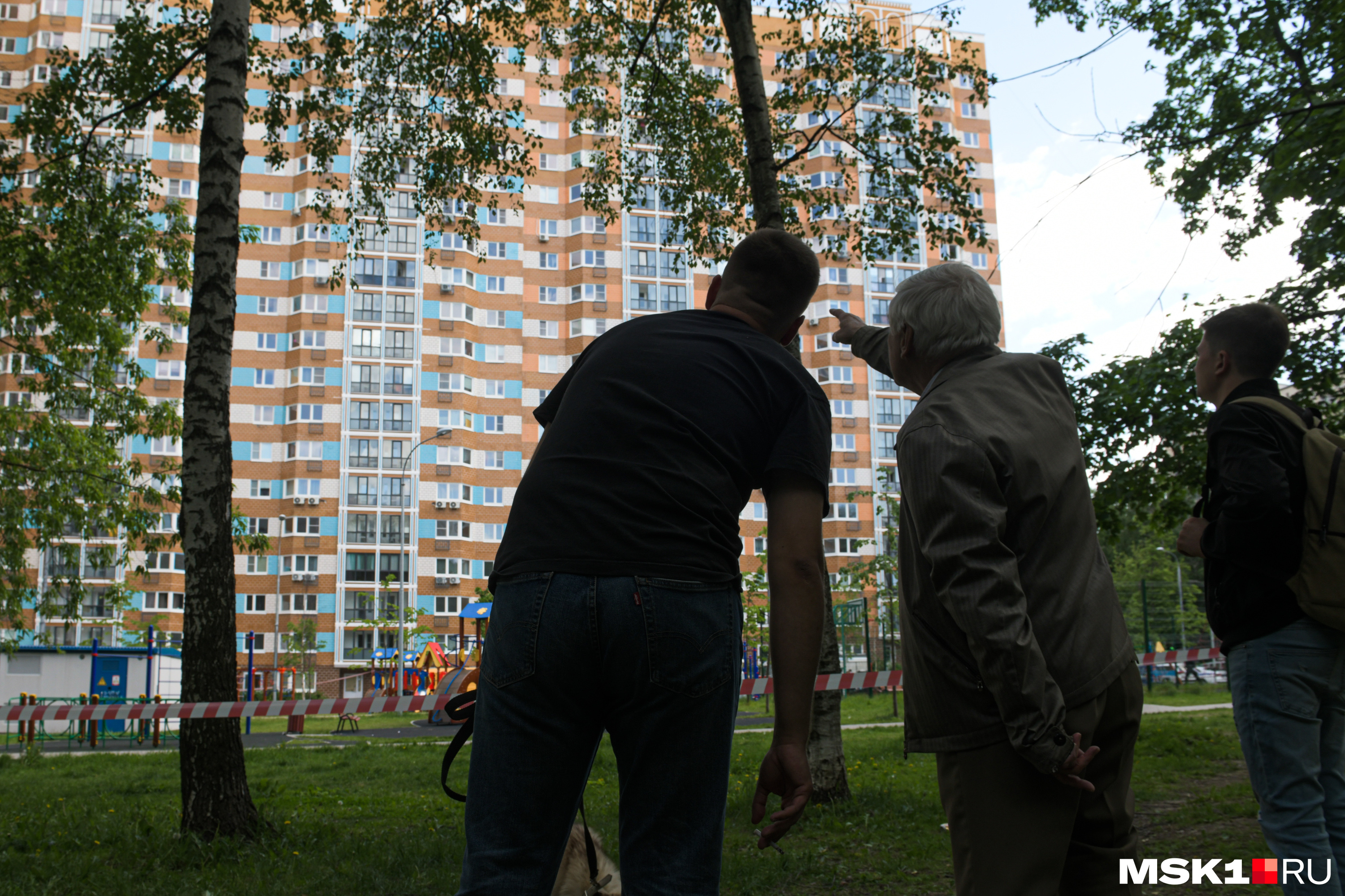 Жители района Коньково, где упал один из БПЛА