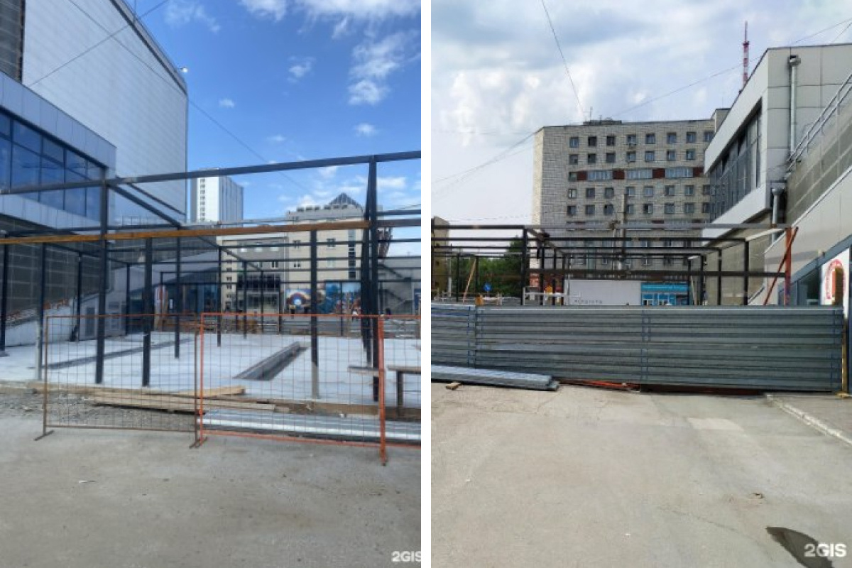 Что строят около ТЦ «Грани» на площади Маркса недалеко от остановок - 8  сентября 2023 - НГС