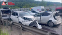Грузовик протаранил 9 автомобилей на объездной во Владивостоке — есть пострадавшие
