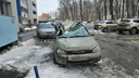 «Восстановлению не подлежит»: в Самаре глыба льда уничтожила автомобиль